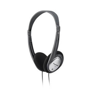 Casti audio Panasonic RP-HT030E-S, usoare, pliabile, cu cablu de 1,2 m, argintii