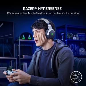 Casti audio Razer Kaira Pro cu haptica HyperSense, 50 mm, negru-alb - Img 2