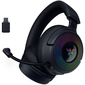 Casti audio Razer Kraken V4, wireless, 40mm, RGB, negru