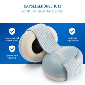 Casti audio reer SilentGuard Baby, protectie sonora, ajustabile, bleu - Img 3