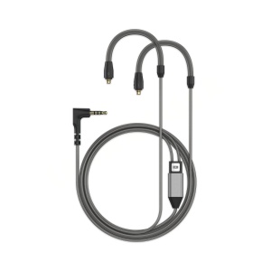 Casti audio Sennheiser cu cablu simetric de 1,20 m, mufa 4,4 mm, culoare argintie
