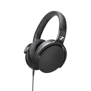 Casti audio Sennheiser HD 400S, Over-Ear, cu microfon, pliere compacta, Negru