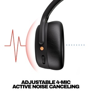 Casti audio Skullcandy Crusher ANC 2, Noise Cancelling, 50 ore autonomie, Negru - Img 5