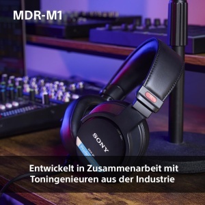 Casti audio Sony MDR-M1, sunet ultra-wideband 5Hz-80kHz, design usor, culoare neagra - Img 5