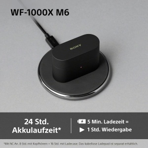 Casti audio Sony WF-1000XM6, Noise Cancelling, Bluetooth, Negru - Img 8