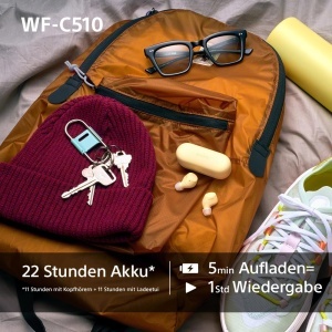 Casti audio Sony WF-C510, Bluetooth, 22 ore autonomie, Negru - Img 6