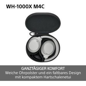 Casti audio Sony WH-1000XM4C cu Noise Cancelling, 34 ore autonomie, design pliabil - Img 6