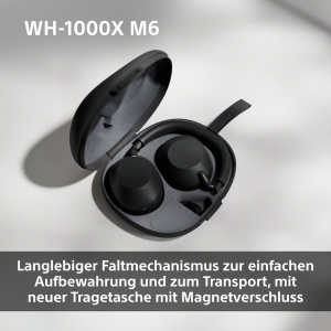 Casti audio Sony WH-1000XM6 cu Noise Cancelling, 40 ore autonomie, argintii - Img 6