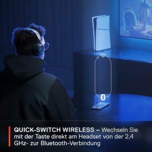 Casti audio SteelSeries Arctis Nova 5 Wireless - 60h autonomie, Negru, Multi-System - Img 3