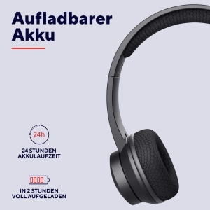 Casti audio wireless Trust Roha II, microfon ENC, autonomie 24 ore, negru - Img 4