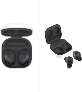 Casti Bluetooth fara fir Samsung Galaxy Buds FE incl. carcasa de fasole araree, anulare activa a zgomotului (ANC), 3 microfoane, control tactil, bas profund, cu cablu de incarcare, grafit [Exclusiv la Amazon] - Img 5