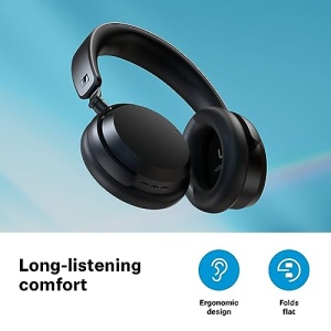 Casti Bluetooth fara fir Sennheiser ACCENTUM - 50 de ore de viata a bateriei, sunet de inalta calitate, tehnologie ANC hibrida pe tot parcursul zilei, negru - Img 7