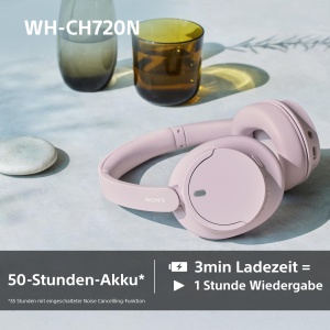Casti Bluetooth fara fir Sony WH-CH720N cu anulare a zgomotului - Pana la 35 de ore de viata a bateriei si incarcare rapida - Negru - Img 7