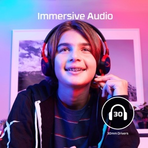 Casti gaming HyperX Cloud Mini Wired pentru copii audio sigur sub 85 dB microfon pliabil - Img 4