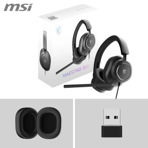 Casti gaming MSI Maestro 300 USB-C Microfon detasabil Design usor - Img 7