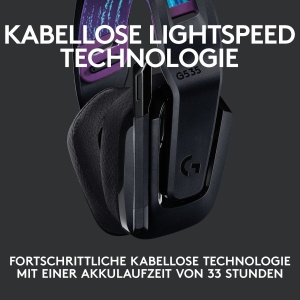 Casti gaming wireless Logitech G535 Lightspeed USB compatibil PCPS5PS4 Negru - Img 2