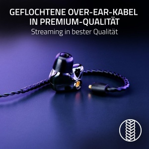 Casti in-ear Razer Moray Design Ergonomic Sunet Hi-Fi Negru - Img 6