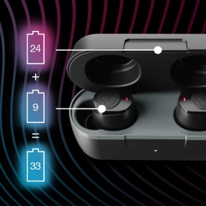 Casti Intraauriculare Wireless Skullcandy Jib True 2 32 de ore de viata a bateriei Micro Compatibile cu dispozitive iPhone Android si Bluetooth - Negr - Img 6