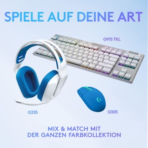 Casti pentru jocuri cu fir Logitech G335, microfon flip-to-mute, mufa audio de 3,5 mm, pernute pentru urechi din spuma cu memorie, usoare, compatibile cu PC, PlayStation, Xbox, Nintendo Switch - alb - Img 8