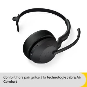 Casti wireless Jabra Evolve2 55 Mono cu ANC si microfon Negru - Img 3