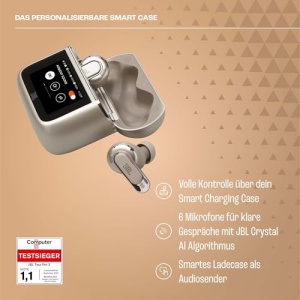 Casti wireless JBL Tour Pro 3 Latte True Adaptive Noise Cancelling Bluetooth - Img 2