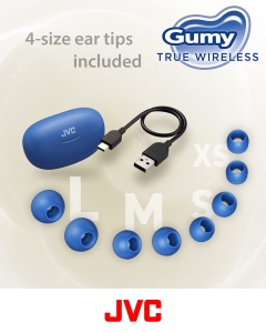 Casti wireless JVC HA-Z77T Bluetooth 53 24 ore autonomie Blueberry Blue - Img 6