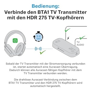 Casti wireless Sennheiser RS 255 cu Bluetooth sunet surround si autonomie 50 ore - Img 11