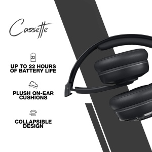 Casti wireless Skullcandy Cassette 22 ore autonomie microfon compatibilitate Bluetooth Negru - Img 3