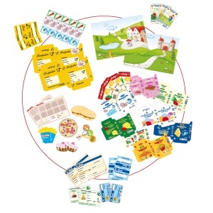 Casuta de joaca pentru copii Roba Spielhaus, 4 laturi interactive, accesorii incluse - Img 5