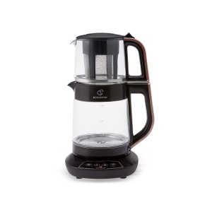 Ceainic electric Karaca Caysever 3-in-1, 1700W, 1.5L, roz aurie