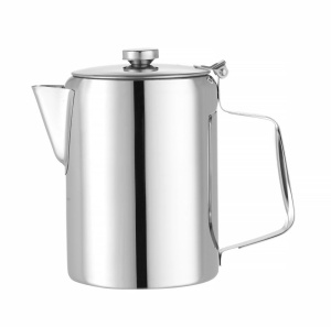 Ceainic Hendi 2L, Otel inoxidabil, Capac cu balama, Compatibil masina de spalat vase