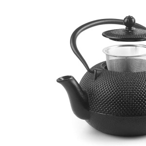 Ceainic IBILI din Fier Negru 03L Emaillat Interior Filtru Inox - Img 3