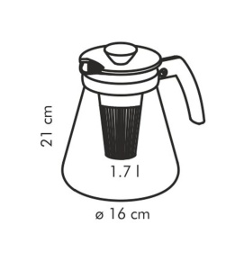Ceainic Tescoma TEO 1.7 l, cu sistem de infuzare, din sticla borosilicata - Img 8