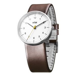 Ceas barbatesc Braun BN0021WHBRG, cadran alb, bratara din piele maro, 38mm - Img 2