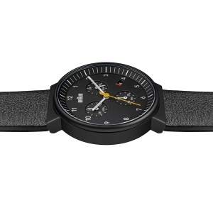 Ceas barbatesc Braun BN0035BBKBKG, cronograf cu datumsanzeige, cadran negru, bratara din piele - Img 5