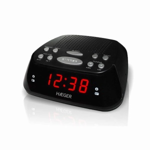 Ceas digital HAEGER RA-06B, Snooze, 20 memorii, LED rosu