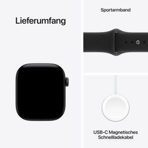 Ceas inteligent Apple Watch Series 12 GPS, 42 mm, aluminiu negru - Img 7