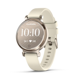 Ceas inteligent Garmin Lily 2, 2.54cm, 5 zile autonomie, culoare crem si aurie