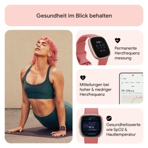 Ceas inteligent Google Fitbit Versa 4 - GPS, 6 zile autonomie, 40 moduri de antrenament - Img 6