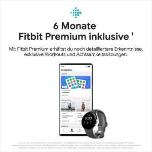 Ceas inteligent Google Pixel Watch, design rotund, tracker activitate, culoare argintie - Img 5