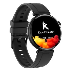Ceas inteligent Knauermann PRO 4 MINI, 41 mm, EKG, Negru - Img 3