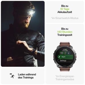 Ceas inteligent Polar Grit X2 Pro, GPS, display AMOLED, titan - Img 5