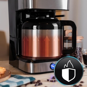 Cecotec Drip Coffee Coffee 66 Drop & Thermo, 950 W, 1,2 L, 10 cani, tehnologie ExtremeAroma, functie drip-stop, indicator de nivel al apei, filtru de retea reutilizabil, protectie la supraincalzire - Img 5