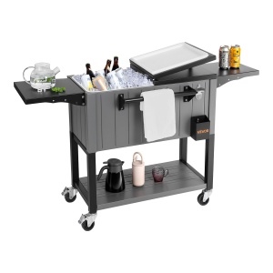 Centrala de racire VEVOR DR2201, 75,71 L, negru, pentru 50 sticle