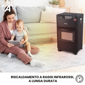 Centrala pe gaz ARDES BOXER AR382, 3 puteri, 1500-4200W, cu butelie LPG - Img 4