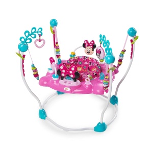 Centru de joaca pentru bebelusi Bright Starts, Minnie Maus, 12 activitati, 360 rotire