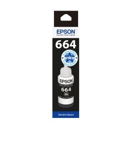 Cerneala Epson EcoTank 664 Original, Negru, Capacitate 4500 Pagini