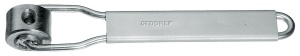 Cheie cu tub Gedore 220 mm, model 317100, pentru suruburi M6-M12, finisaj nichelat