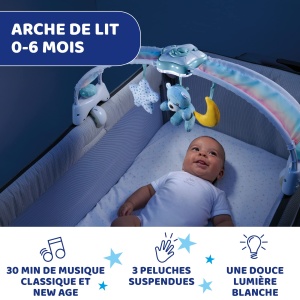 Chicco Rainbow 2in1 Arc de Joaca Evolutiv pentru Patut cu Lumina si Muzica Relaxanta - Img 4
