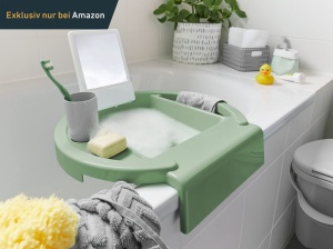 Chiuveta pentru copii Rotho Kiddy Wash, verde, cu oglinda integrata - Img 2